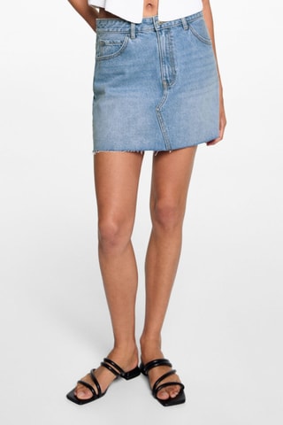 Minijupe en jean - Bleu