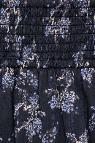 Jupe imprimée florale - Bleu marine