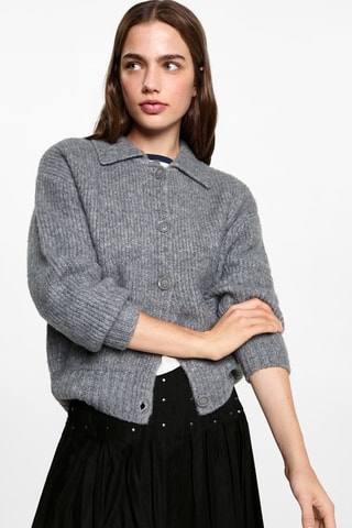 Jupe décorée de clous - Noir