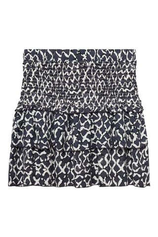 Jupe froncée volants - Anthracite