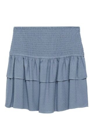 Jupe froncée volants - Bleu