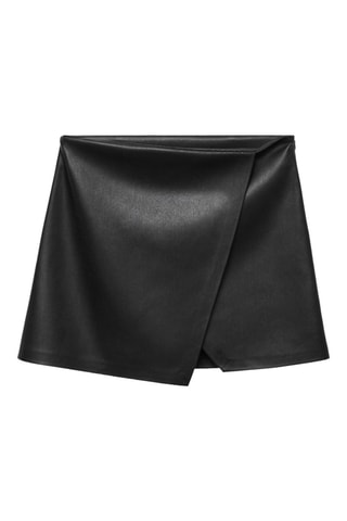 Minijupe similicuir - Noir