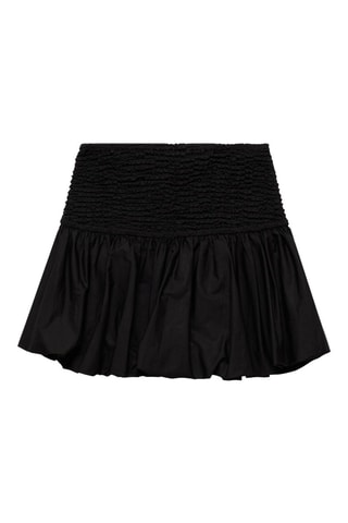 Jupe boule froncée - Noir