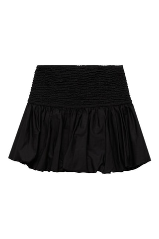 Jupe boule froncée - Noir