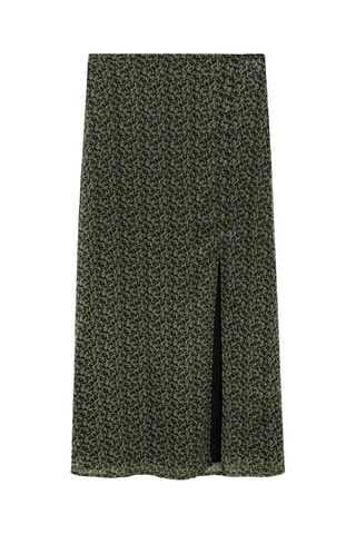 Jupe longue imprimée - Noir