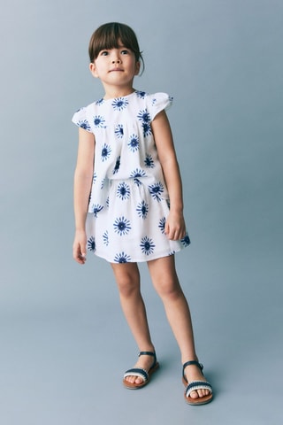 Jupe imprimée - Blanc