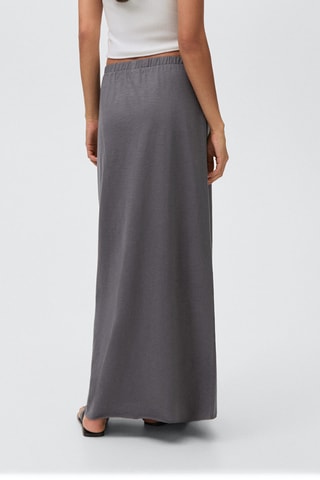 Jupe longue maille - Anthracite