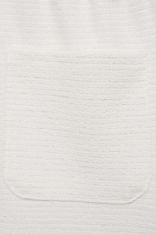 Pantalon droit texturé - Blanc cassé