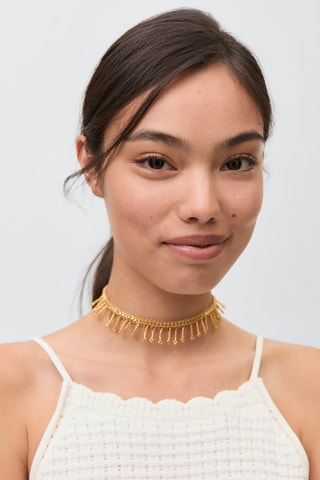 Top maille ajourée - Blanc cassé