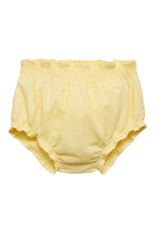 Short coton imprimé - Jaune