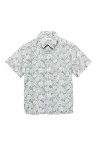 Chemise avec imprimé tropical - Vert