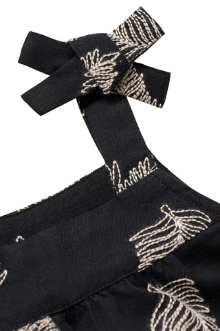 Blouse détails brodés - Noir