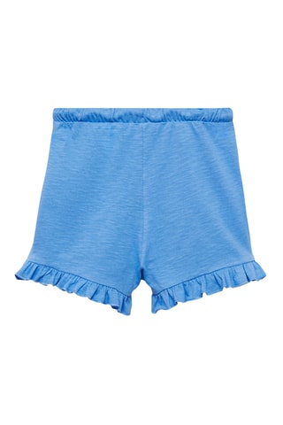 Short taille élastique - Bleu