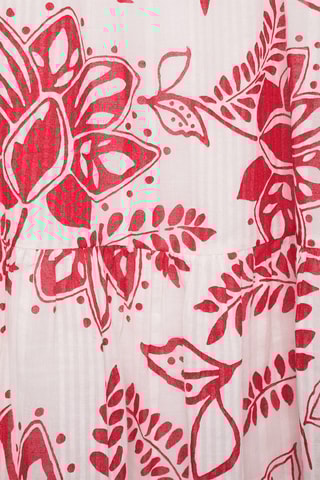 Robe à fleurs - Rouge