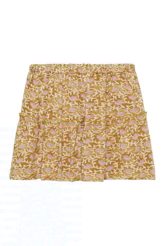 Jupe courte évasée - Ocre