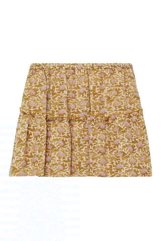 Jupe courte évasée - Ocre