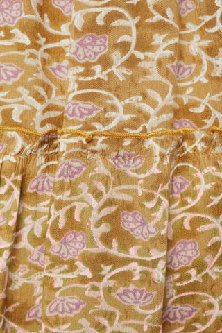 Jupe courte évasée - Ocre