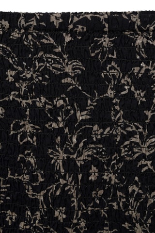 Jupe froncée volant - Noir