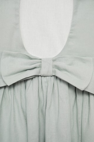 Robe lin noeud - Bleu