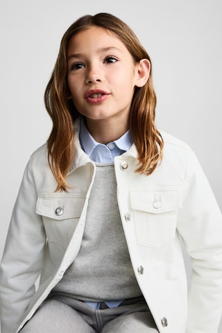 Blouson en jean - Blanc