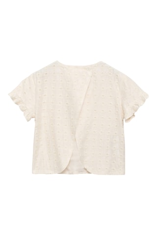 Blouse broderie anglaise - Beige