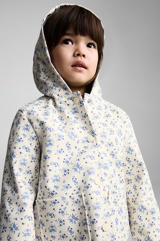 Parka imperméable capuche - Blanc cassé