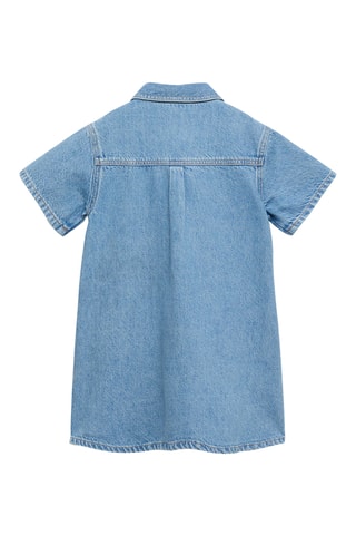Robe en jean courte - Bleu