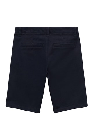 Bermuda style chino en coton - Blanc