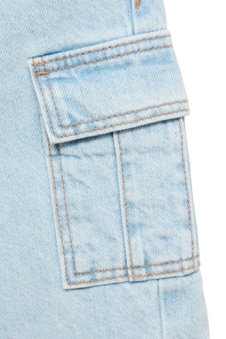 Bermuda en jean cargo - Bleu clair