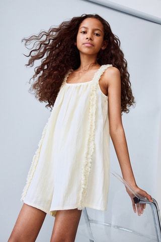 Combinaison détail à franges - Jaune