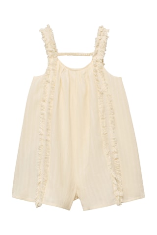 Combinaison détail à franges - Jaune