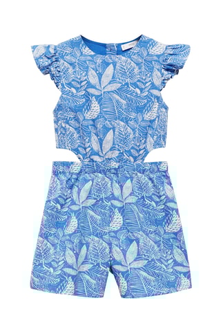 Combinaison imprimée ouvertures - Bleu