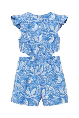 Combinaison imprimée ouvertures - Bleu