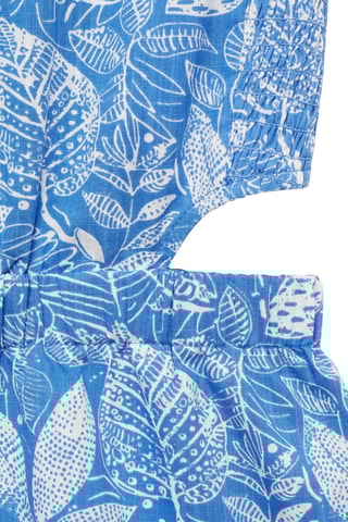 Combinaison imprimée ouvertures - Bleu