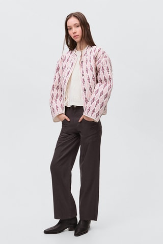 Blouson matelassé coton - Rose clair