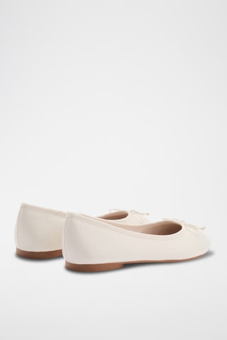 Ballerines noeud - Blanc cassé