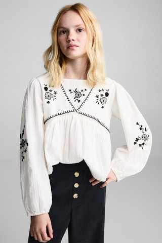 Jupe-culotte boutons - Bleu marine