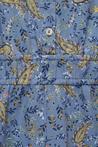 Combinaison coton imprimée - Bleu