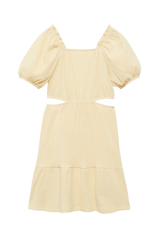 Robe cut-out - Jaune