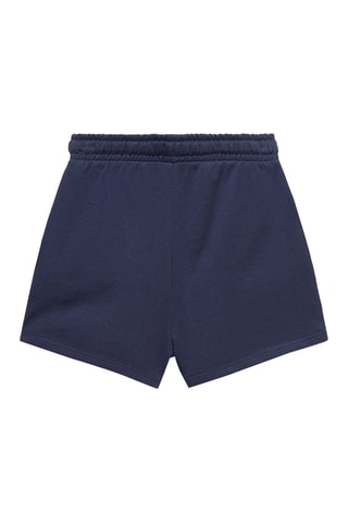 Short coton taille élastique - Blanc cassé