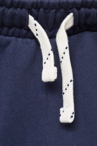 Short coton taille élastique - Blanc cassé