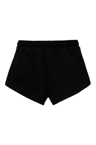 Short coton taille élastique - Blanc cassé