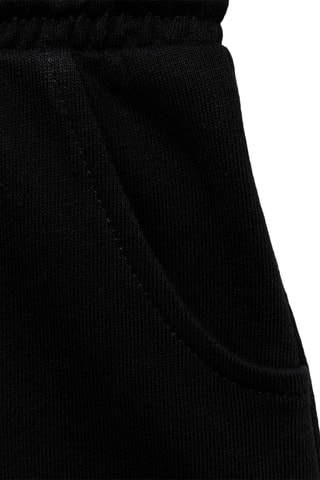 Short coton taille élastique - Blanc cassé