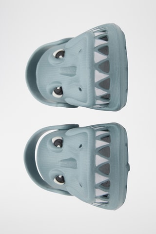 Tongs à motif dragon - Bleu clair