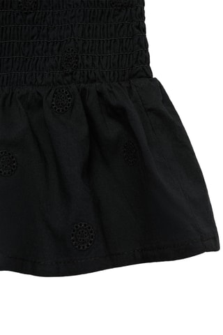 Minijupe froncée volant - Noir