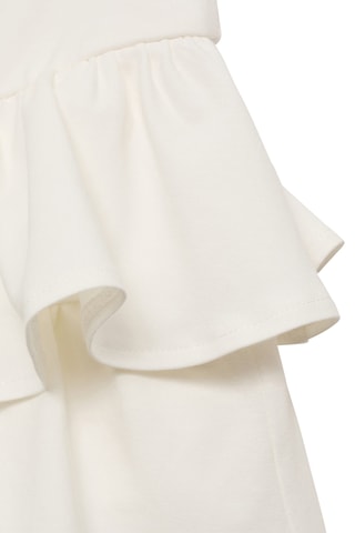 Jupe short volants - Blanc cassé