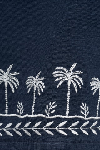 Shorts détail brodé - Bleu marine