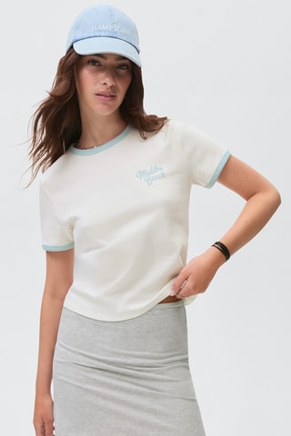 Jupe short en maille - Gris clair