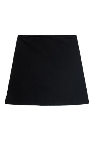 Jupe short en maille - Gris clair