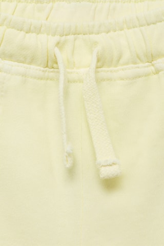 Short coton taille élastique - Jaune